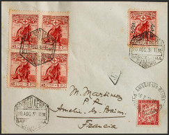 España. República Española Correo Aéreo. República Española Correo Aéreo. Al Dorso Llegada. MAGNIFICA. - Covers & Documents