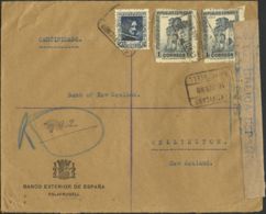 España. República Española Correo Certificado. Sobre 738, 770(2). 1938. 50 Cts. Y 1 Pts., Dos Sellos. PALAFRUGELL A WELL - Brieven En Documenten