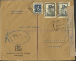 España. República Española Correo Certificado. Sobre 738, 770(2). 1938. 50 Cts. Y 1 Pts., Dos Sellos. PALAFRUGELL A WELL - Covers & Documents