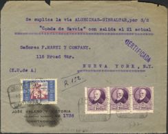 España. República Española Correo Certificado. República Española Correo Certificado. Al Dorso Llegada. - Lettres & Documents