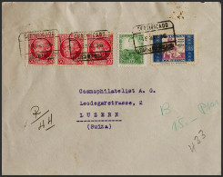 España. República Española Correo Certificado. Sobre 682, 687(3). 1936. 10 Cts Verde Amarillo, 30 Cts Carmín, Tres Sello - Lettres & Documents