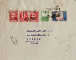 España. República Española Correo Certificado. Sobre 682, 687(3). 1936. 10 Cts Verde Amarillo, 30 Cts Carmín, Tres Sello - Cartas & Documentos