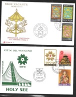 Vatican: 4 Enveloppes De La Poste Vaticane - Lettres & Documents