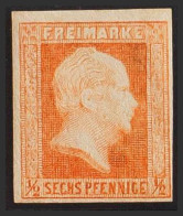 Prusia. (*)Yv 10. 1858. 6 P Naranja. MAGNIFICO. (Mi13a 250 Euros) - Nuovi