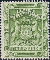 Africa Del Sur. (*)Yv 10. 1890. 5 Libras Verde Oliva. MAGNIFICO Y MUY RARO. Yvert 2010: 2.750 Euros. - Unclassified