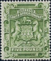 Africa Del Sur. (*)Yv 10. 1890. 5 Libras Verde Oliva. MAGNIFICO Y MUY RARO. Yvert 2010: 2.750 Euros. - Unclassified