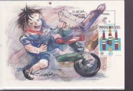 ESPAGNE  EUROPA CEPT 89 CARTE MAXIMUM  NUM YVERT 2620 JEUX D ENFANTS - 1989