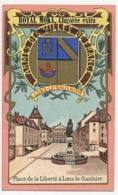 Chromo Pub ROYAL MOKA - Bourgeois & Labre, Cambrai Proville (Nord) Armes Des Villes De France - LONS-LE-SAULNIER - Thee & Koffie