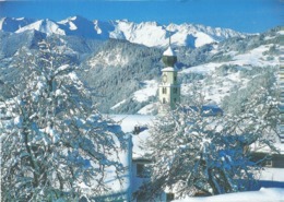 Fanas - Kirche Im Winter           Ca. 1990 - Fanas