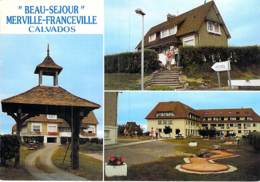 14 - MERVILLE FRANCEVILLE : Hotel " BEAU SEJOUR "  CPSM Village ( 2.180 Habitants ) Grand Format - Calvados - Andere & Zonder Classificatie
