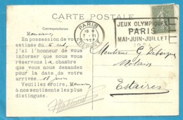 Carte TP Semeuse Cachet Mécanique JEUX OLYMPIQUES 1924 / PARIS - Sommer 1924: Paris