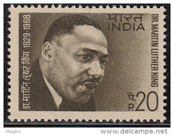 India MNH 1969,  Martin Luther King,, Human Rights Leader, Famous People Of United States, USA - Nuovi