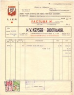 Factuur Facture - Textiel, Kleding Groothandel NV Keyser - Lier 1944 - Kleidung & Textil