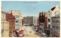 0771 "CASTLE PLACE - BELFAST" ANIMATA, FILOBUS A DUE PIANI. CART. ORIG. SPED. 1960 - Antrim