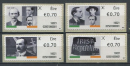 255 IRLANDE 2016 - Yvert 65/68 Distributeur Adhesif - Insurrection De Paques - Neuf ** (MNH) Sans Charniere - Neufs