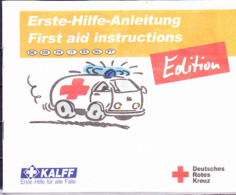 Deutschland Germany Allemagne - DRK  Erste-Hilfe-Ableitung/First Aid Instruction In 7 Sprachen - Santé & Médecine