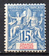 Col17  Colonie Grande Comore N° 6 Neuf X MH Cote  26,00€ - Unused Stamps