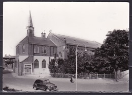 Ca. 1960 URK Bethel Kerk Met Eendje En Klederdracht Z/W Ongebruikt - Urk