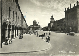 Carpi (Modena) Piazza Martiri, Place Des Martyrs, Martyrs Square, Auto EFurgone D'Epoca, Old Car And Truck - Carpi