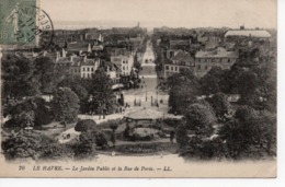 LE HAVRE - LE JARDIN PUBLIC ET LA RUE DE PARIS - Square Saint-Roch