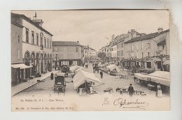 CPA PIONNIERE SAINT PALAIS (Pyrénées Atlantiques) - Rue Thiers (jour De Foire...) - Saint Palais