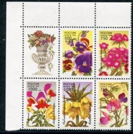 RUSSIA 1996 Garden Flowers MNH / **.  Michel 480-84 - Unused Stamps