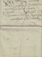 Pli Sans Correspondance De Calais Vers Montignies-sur-Sambre (1801-1802) Adressé à Louis Pierare. - 1794-1814 (Période Française)