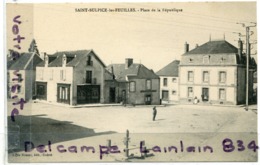 - St - SULPICE Les FEUILLES - ( Hte-Vienne ), Place De La République, Non écrite, Charmante, TTBE, Scans. - Saint Sulpice Les Feuilles