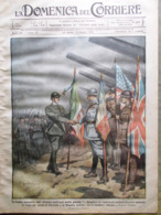 La Domenica Del Corriere 28 Aprile 1918 WW1 Pensuti Battaglia Francia Kronprinz - Guerre 1914-18