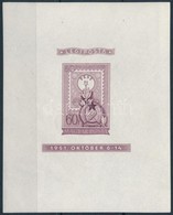 ** 1951 Vágott Lila Bokk, Apró Ránc A Kereten, Egyébként Kifogástalan (375.000) - Autres & Non Classés