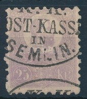 O 1871 Kőnyomat 25kr 'K.K. (P)OST-KASS(E) IN SEMLIN' - Sonstige & Ohne Zuordnung