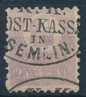 O 1871 Kőnyomat 25kr 'K.K. (P)OST-KASS(E) IN SEMLIN' - Other & Unclassified