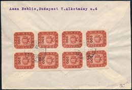 1946 18. Díjszabás Levél Londonba 8 X 200 Milpengő Bérmentesítéssel - Other & Unclassified