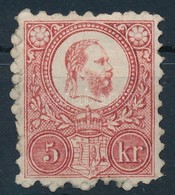 * 1871 Réznyomat 5kr Eredeti Gumival, Falcos (27.500) - Other & Unclassified