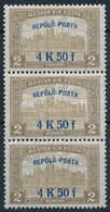 ** 1918 Repülő Posta 4K50f  Hármascsík  (22.500) - Sonstige & Ohne Zuordnung