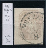 O 1863 Lilásszürke Hírlapbélyeg 'VES(ZPRIM)' Strakosch Szignóval - Other & Unclassified