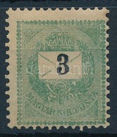 * 1899 3kr Erős Elfogazással, Eltolódott, Megvastagodott értékszámmal + Az értékszám Gépszínátnyomatával , Nagyon érdeke - Other & Unclassified