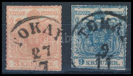 O 1850 3kr és 9rk Hamisítvány Tokaj Fogazás összehasonlító Célra / Forgeries For Comparison - Otros & Sin Clasificación