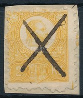 1871 Réznyomat 2kr  Sárga, Tollvonásos érvénytelenítéssel - Other & Unclassified