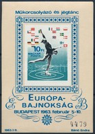** 1963 Műkorcsolyázó és Jégtánc Európa-Bajnokság Vágott Blokk (16.000) - Other & Unclassified