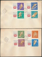 1963 Téli Olimpia (II.) - Innsbruck Vágott Sor 2 FDC-n (3.500) - Other & Unclassified