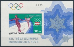** 1975 Téli Olimpia (V.) - Innsbruck Vágott Blokk (3.500) - Other & Unclassified