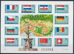 ** 1977 Európai Transzkontinentális Vízi Útja: A Duna-Majna-Rajna Vágott Blokk (25.000) - Sonstige & Ohne Zuordnung
