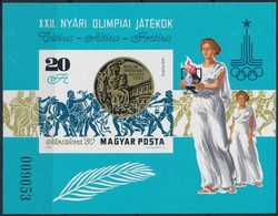 ** 1980 Olimpiai érmesek Moszkva Vágott Blokk (4.000) - Sonstige & Ohne Zuordnung