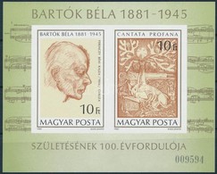 ** 1981 Bartók Béla Vágott Blokk  (4.500) - Otros & Sin Clasificación