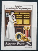 ** 1981 100 éves Az Első Magyar Telefonközpont Vágott Bélyeg - Sonstige & Ohne Zuordnung