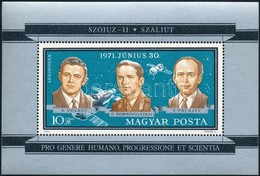 ** 1971 Szojuz 11 - Szaljut 40 Db Blokk (12.000) - Other & Unclassified