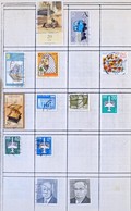 O NDK 1950-1982 Különféle Bélyegek Házi Készítésű Albumlapokon, A4-es Mappában - Sonstige & Ohne Zuordnung