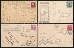 1899-1959 18 Db Nagyrészt Hajókat ábrázoló Képeslap, Polgári Tengerjáró Hajókon Feladva, Hajóposta Bélyegzésekkel - Other & Unclassified