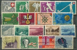 ** O Svájc 1951-1958 18 Db Bélyeg Stecklapon (Mi EUR 50,10) - Other & Unclassified